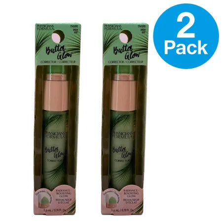 Physicians Formula Butter Glow Corrector Green Targets Redness 0.19 fl oz 2 Pack