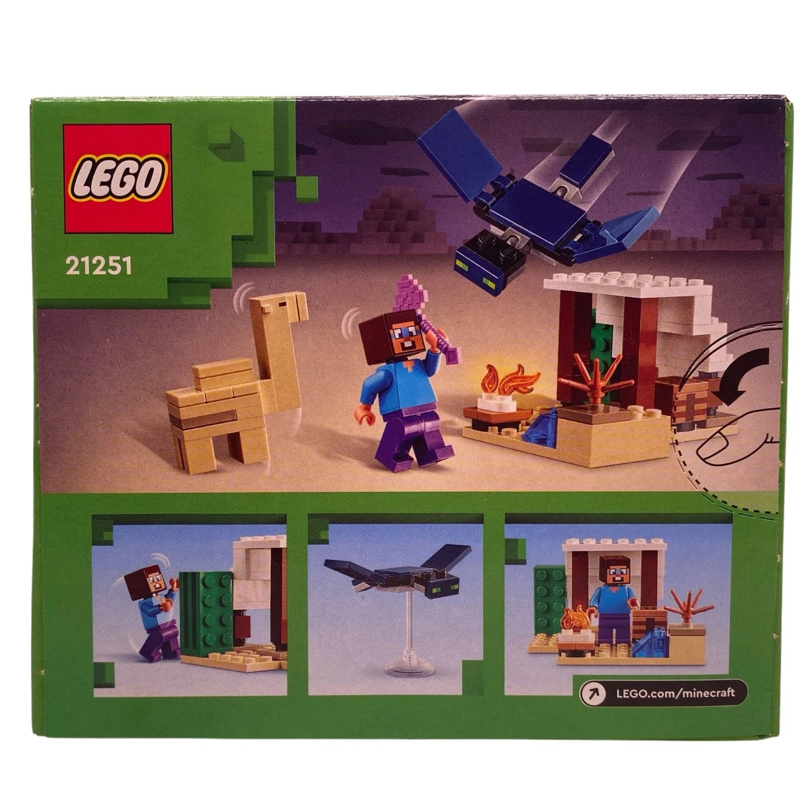LEGO Minecraft Steve’s Desert Expedition 21251 75pcs 4 Pack New 2