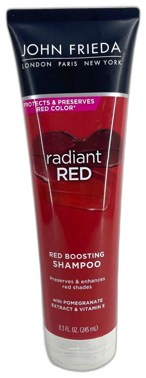 John Frieda Radiant Red Boosting Shampoo Conditioner Set 8.3oz Pack of 3 New