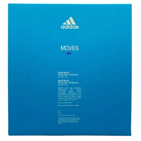 Adidas Moves for Her Eau de Toilette Gift Set – 0.5 oz + 1.0 oz – New 2