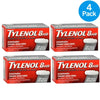 Tylenol 8HR Muscle Aches Pain Acetaminophen 650mg tablets 24 count 4 pack bundle