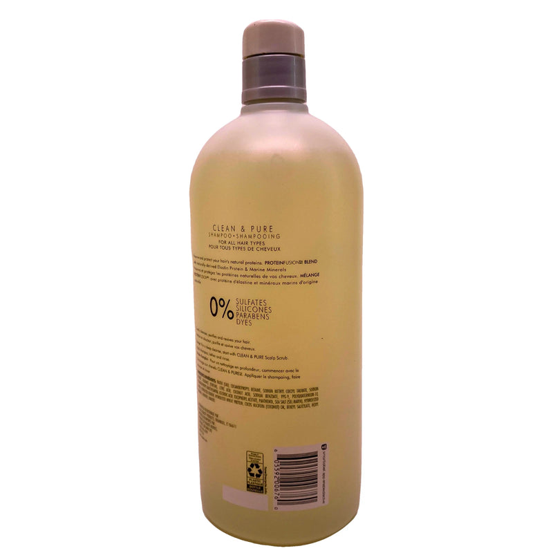 Nexxus Clean & Pure Nourishing Detox Proteinfusion Shampoo 1000ml 2 Pack Bundle