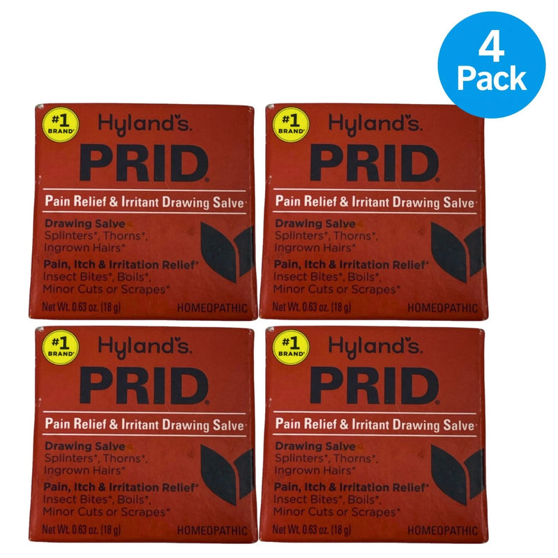 Hyland's PRID Pain Relief & Irritant Drawing Salve 0.63 oz Exp 07/27 (4 Pack)
