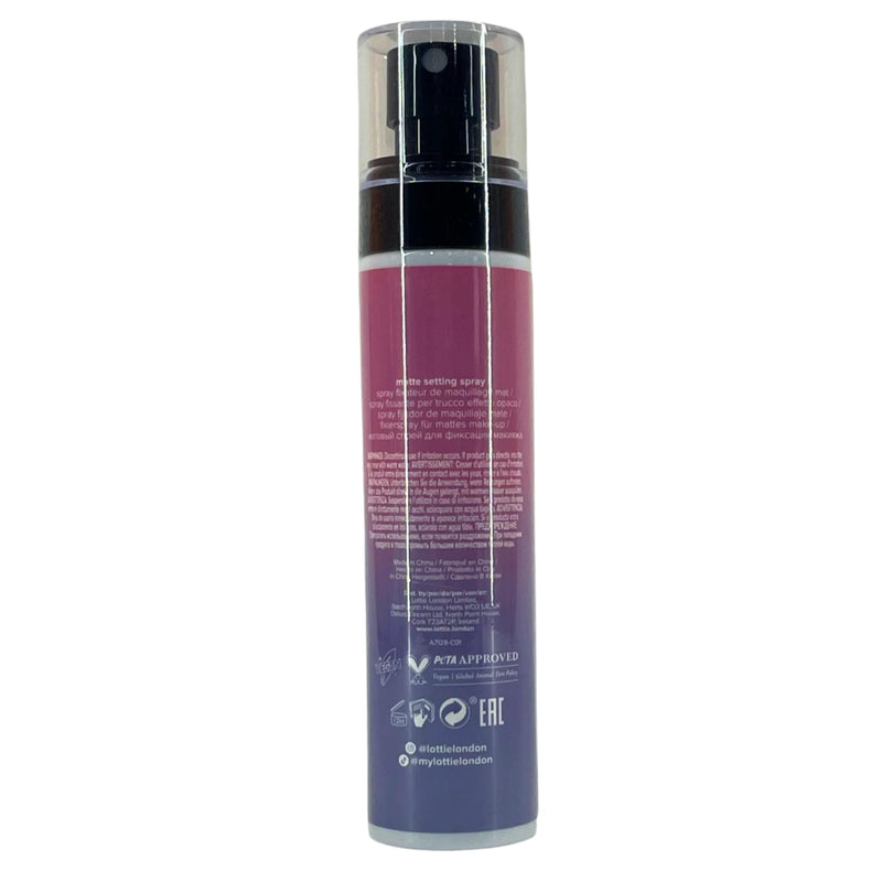 Lottie London Stay Matte AF Setting Spray Alcohol Free Niacinamide 2.7 oz 2 Pack