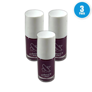 Olive & June Quick Dry Nail Polish Mulberry Red Tone Mulberry 0.5oz Pack of 3 New