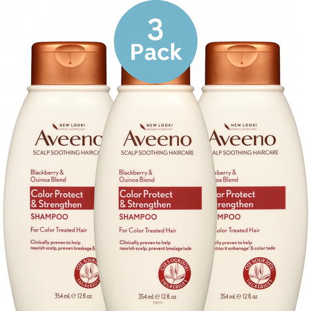 Aveeno Color Protect & Strengthen Shampoo 12 fl oz 3 Pack New 1