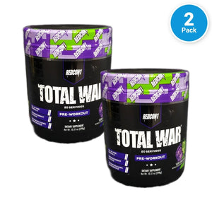 Redcon1 Total War Pre-Workout Powder Sour Gummy Bear Exp 08/27 Pack of 2 New