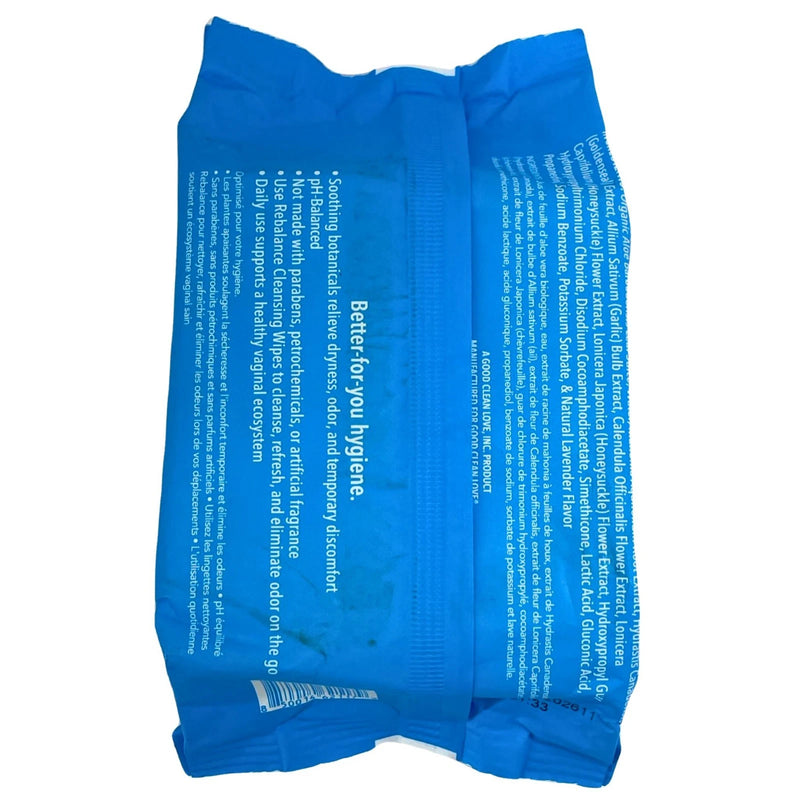 Good Clean Love Rebalance Personal Cleansing Wipes 30 Ct 2 Pack New