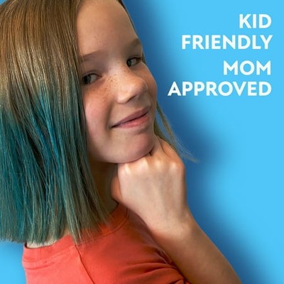 Fun In by Sun In – Temporary Hair Color Blue – Pack of 4 (1 oz each) NEW 3