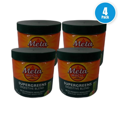 Metamucil Supergreens Digestive Blend 4 Total Exp 01/27 Pack of 4 New