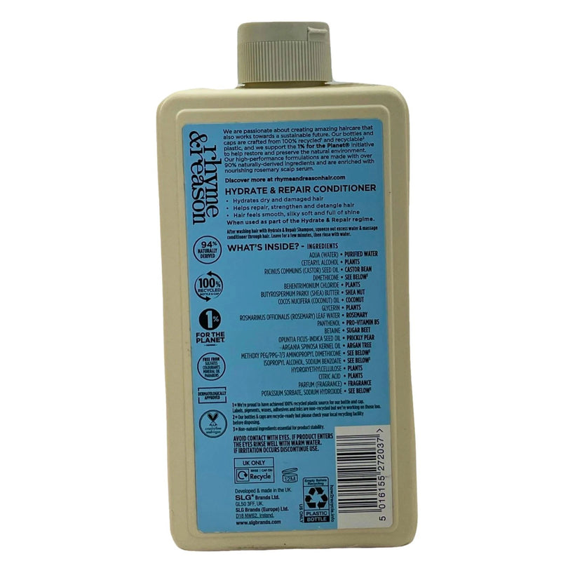 Rhyme & Reason Hydrate & Repair Conditioner - Argan Oil - 12oz - 3 Pack
