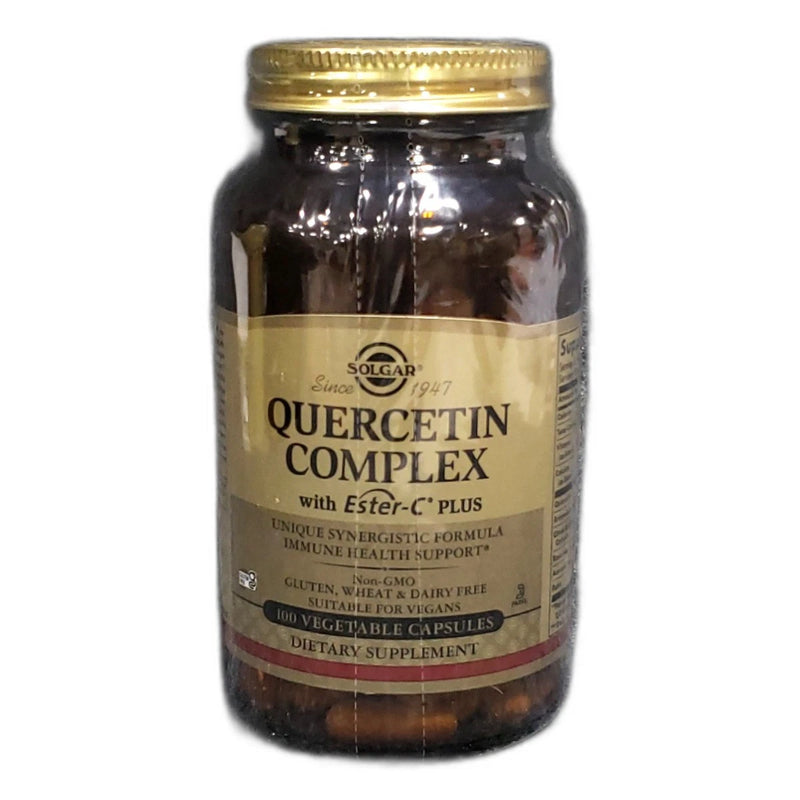 Solgar Quercetin Complex with Ester-C Plus 100 Vegetable Capsules Exp 06/27 New