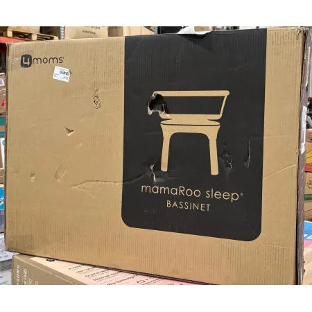 4moms MamaRoo Sleep Bassinet 4moms-001, Grey, Adjustable Height, Cotton Sheet