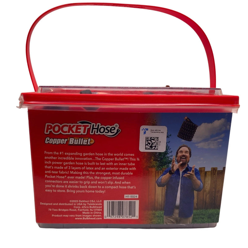 Pocket Hose Copper Bullet 50 FT Expanding Garden Hose New