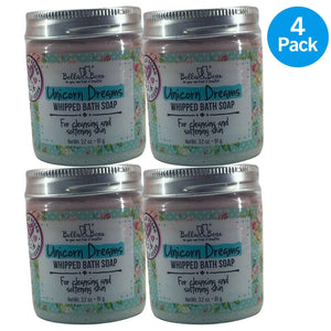 Bella & Bear Unicorn Dreams Whipped Bath Soap 3.2 OZ 91 g 4 Pack New