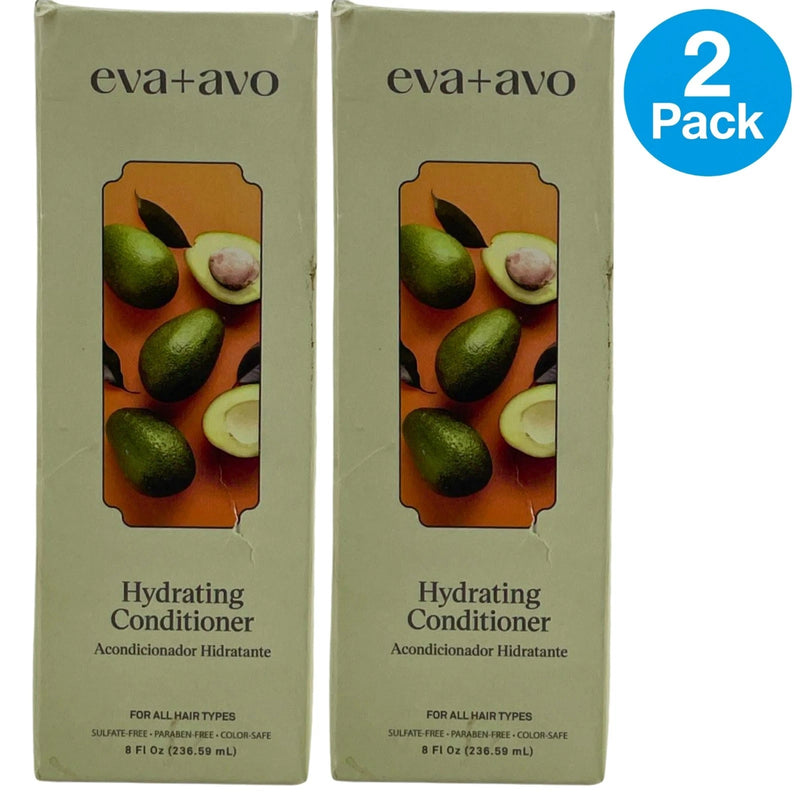 eva+avo Hydrating Conditioner Acondicionador Hidratante Avocado Rosemary 2 Pack