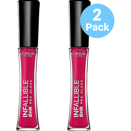 L'Oréal Infallible 8HR Pro Gloss Pink 2 Pack New 1