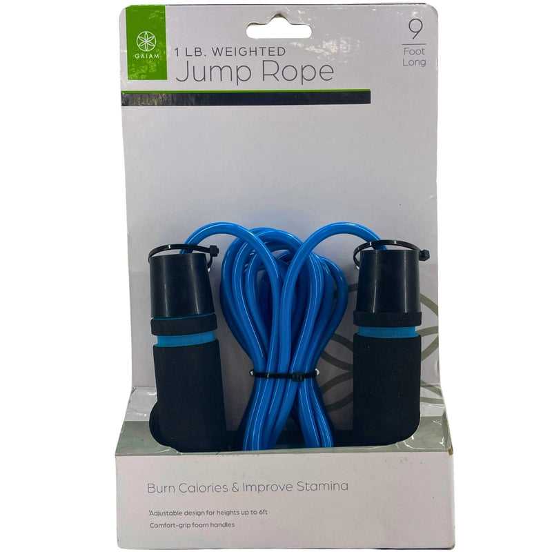 Gaiam 1 lb Weighted Jump Rope 9 Foot Long New