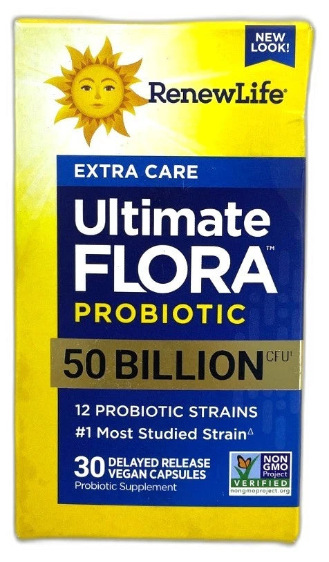 RenewLife Extra Care Ultimate Flora Probiotic 50 Exp 03/27 Pack of 3 New
