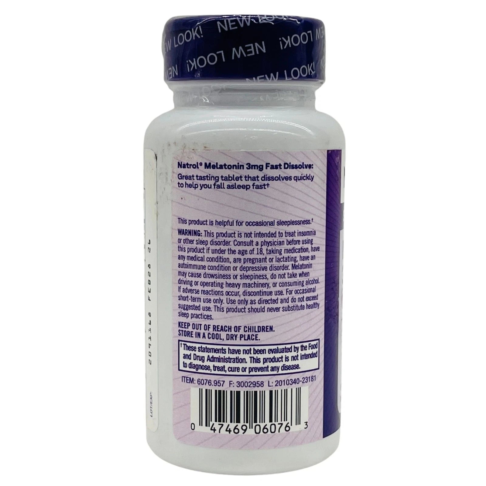 Natrol Melatonin 3mg 90ct each Fast Dissolve – 2 Pack – New 3