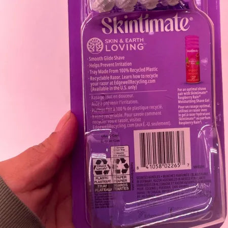 Skintimate Exotic Violet Blooms Razor 4-Blade Scented – 9 Pack – New