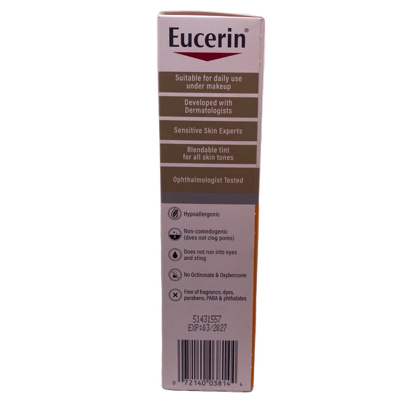 Eucerin SPF 50 Tinted Age Defense Face Sunscreen 2.5 fl oz 4 Pack New