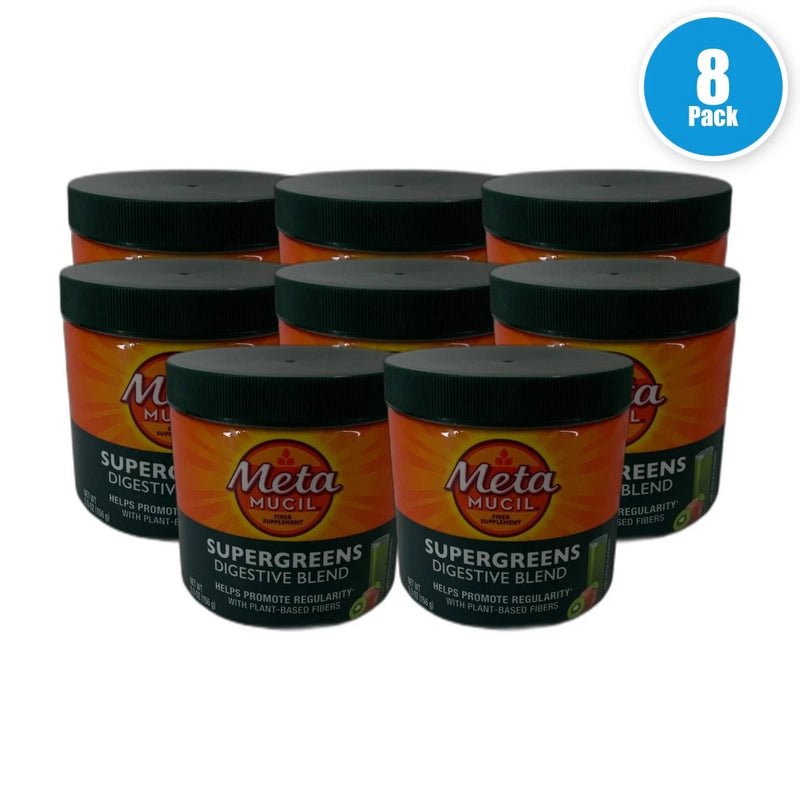 Metamucil Supergreens Digestive Blend 8 Total Exp 01/27 Pack of 8 New