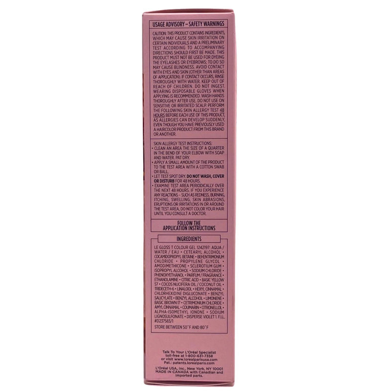 L'Oreal Paris Le Color Gloss One Step Toning Gloss Honey Blonde 4.0oz 2 Pack New