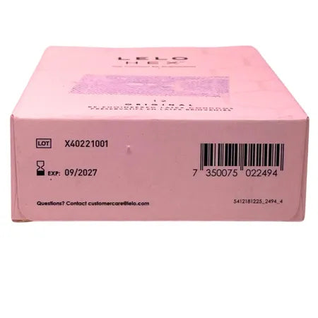 LELO HEX Original Condoms 12 Ct 3 Pack Latex Premium EXP 02/2027