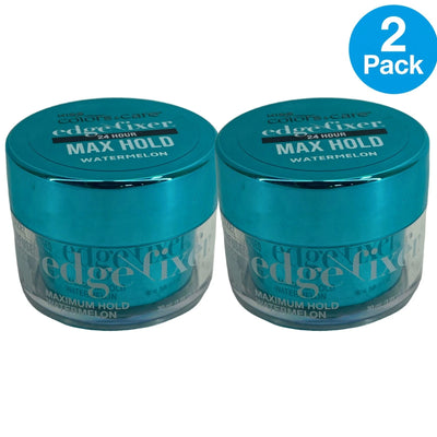 Kiss Colors & Care Edge Fixer Max Hold Watermelon 30 mL 1.01 oz 2 Pack New