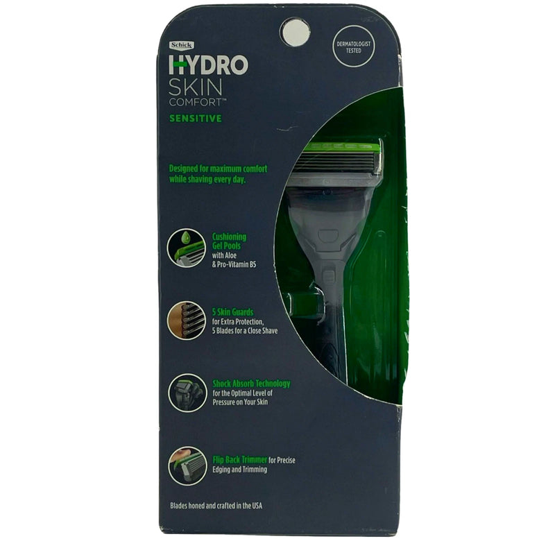 Schick Hydro Skin Comfort Sensitive Razor Handles & Blades Refills 5 Pack Assort