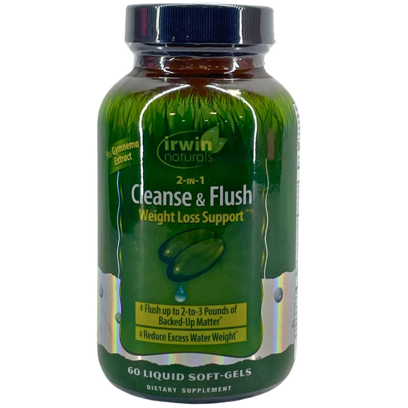 Irwin Naturals 2-in-1 Cleanse & Flush Weight Loss Support 60 Liquid 1 Pack
