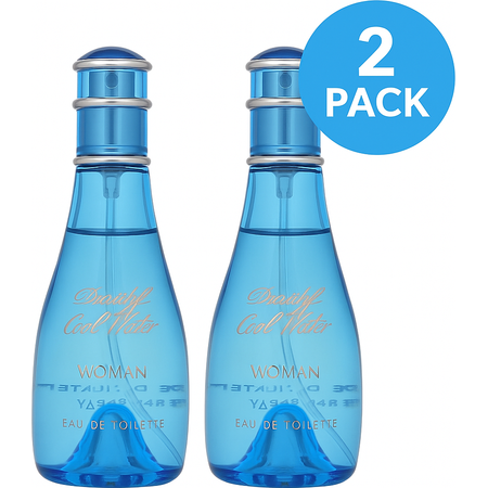Davidoff Cool Water for Women EDT Spray 1.7 oz 2 Pack New