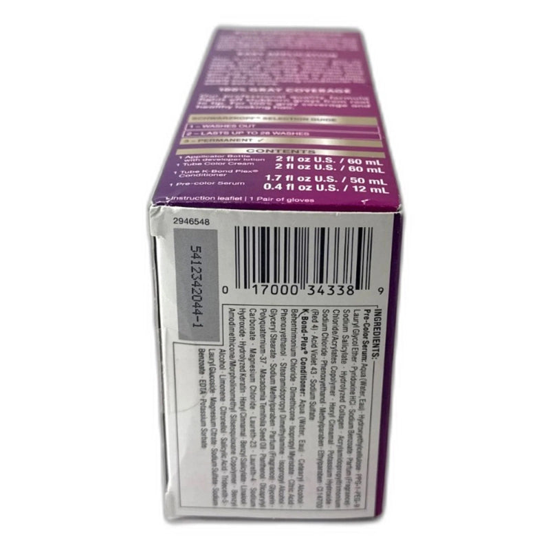 Schwarzkopf Keratin Color Bold Enforcing System 3.11 Deep Dark Pack of 4 New