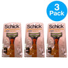 Schick Xtreme Face & Body Disposable Razors 4 Count 3 Pack Bundle