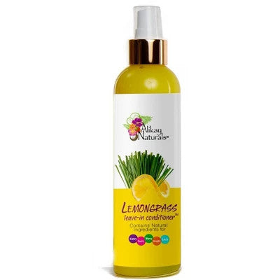 Alikay Naturals Lemongrass Leave-In Conditioner 8 oz - Pack of 3 NEW