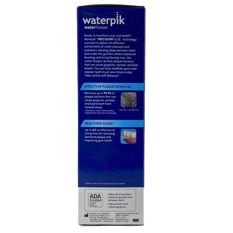 Waterpik Cordless Enhance 3000 Rechargeable Water Flosser White WF-21W010 1 Pack
