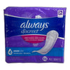 Always Discreet Incontinence Postpartum Pad Regular Moderate Absorbency New
