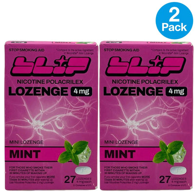 Blip Nicotine Polacrilex Mini Lozenge Mint 4mg 27 Count 2 Pack New Exp 03/27