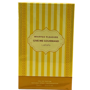 Lattafa Give Me Gourmand Whipped Pleasure Eau de Parfum Spray 75ml 2.53oz 1 Pack