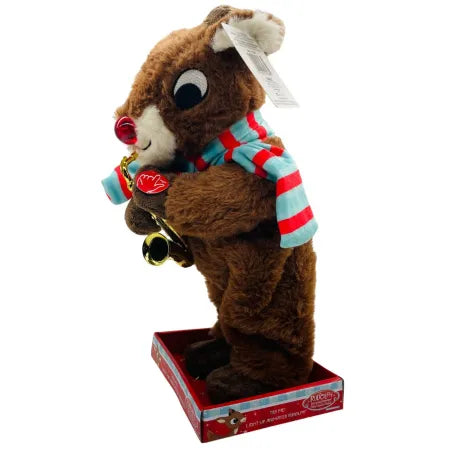 Funko Rudolph Light-Up Animated Plush Reindeer w/ Saxophone 1-Pack New 3