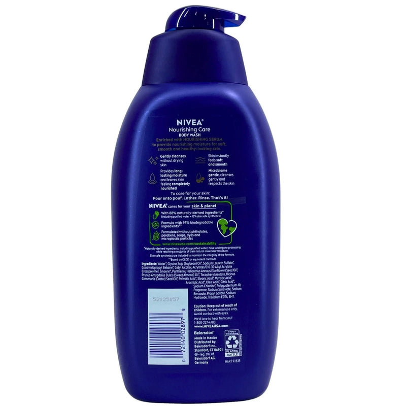 Nivea Nourishing Care Body Wash 30 Oz 3 Pack New