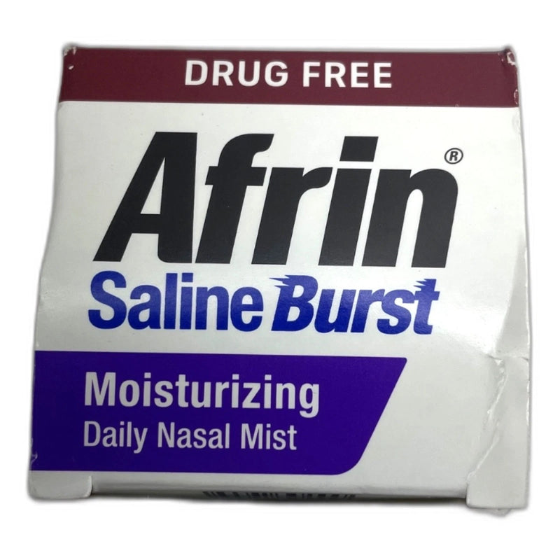 Afrin Saline Burst Moisturizing Daily Nasal Mist 5.0oz Exp 12/27 Pack of 2 New