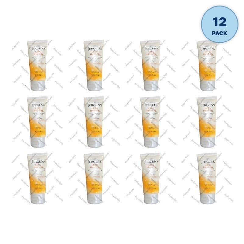 Jergens Ultra Healing Moisturizer 2oz Extra Dry Skin Pack of 12 New
