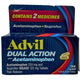 Advil Dual Action Acetaminophen 250mg Ibuprofen 125mg 144ct 1 Pack Exp 05/27 New