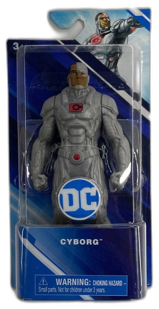 DC Comics Cyborg Grey Red Action Figure 6 Inch Spin Master Box Pack of 3 New