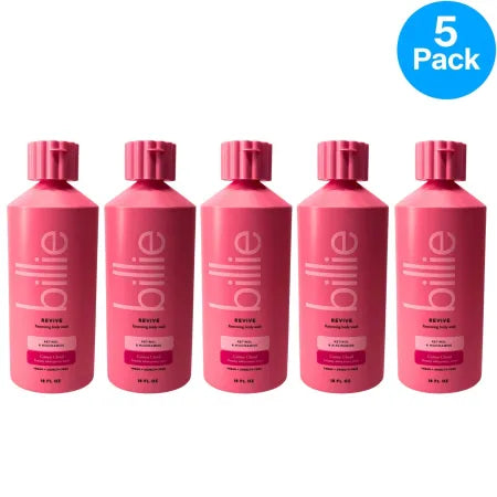 Billie Revive Renewing Body Wash with Retinol and Niacinamide 18 fl oz 5 Pack Set