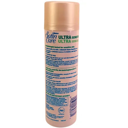 Gillette Satin Care Shave Gel Ultra Sensitive 7 oz 3 Pack New