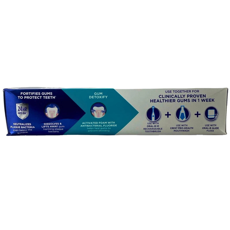 Crest Pro-Health Gum Detoxify Fluoride Toothpaste Large Size 4.8 oz (3 Pack)