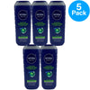 NIVEA MEN Maximum Hydration 3 in 1 Body Wash Aloe Vera 16.9 oz 5 Pack New